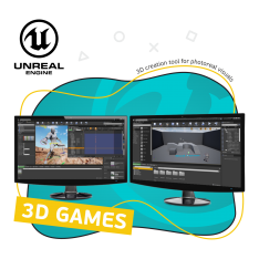 Unreal Engine 4. Игровой движок - КИБЕРшкола программирования для детей, компьютерные курсы для школьников, начинающих и подростков - KIBERone г. Сергиев Посад