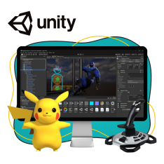 Мир игр на Unity 2D на популярном движке + AI-помощники - КИБЕРшкола программирования для детей, компьютерные курсы для школьников, начинающих и подростков - KIBERone г. Сергиев Посад