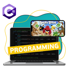 Программирование на C#. Удивительный мир 2D-игр - КИБЕРшкола программирования для детей, компьютерные курсы для школьников, начинающих и подростков - KIBERone г. Сергиев Посад
