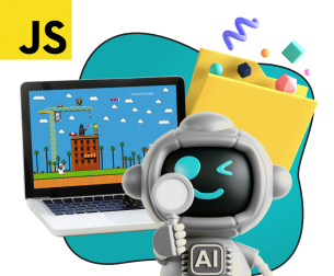 Язык программирования JavaScript + AI. Проектное обучение + геймификация + AI-помощники - КИБЕРшкола программирования для детей, компьютерные курсы для школьников, начинающих и подростков - KIBERone г. Сергиев Посад
